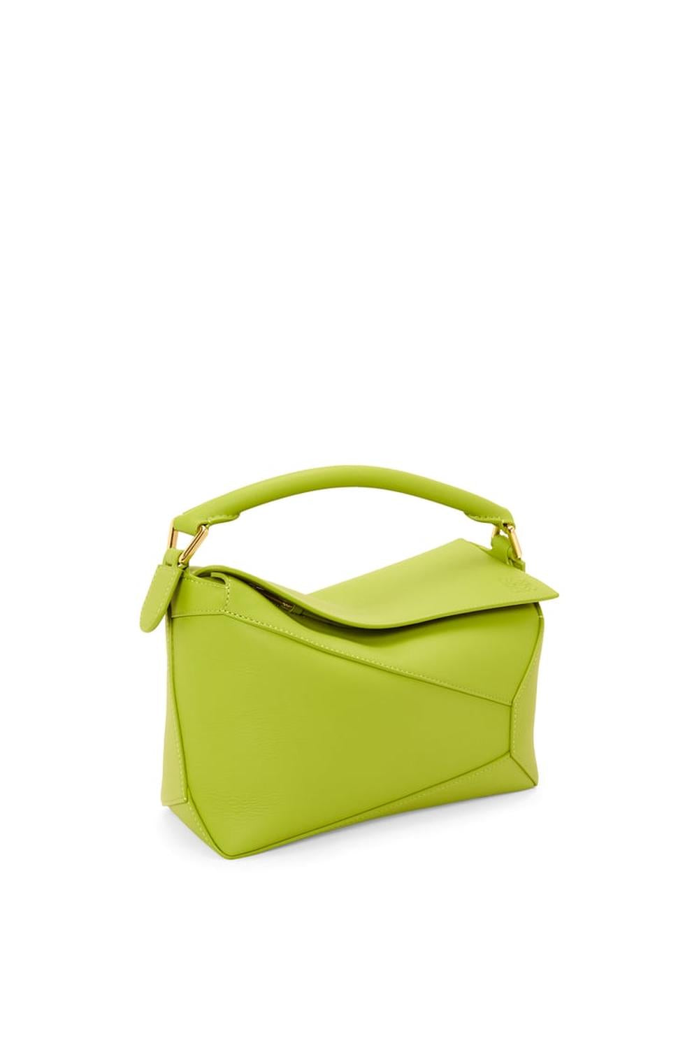 LOEWE Women Small Puzzle bag in classic calfskin Meadow Green A510P60X41-1718