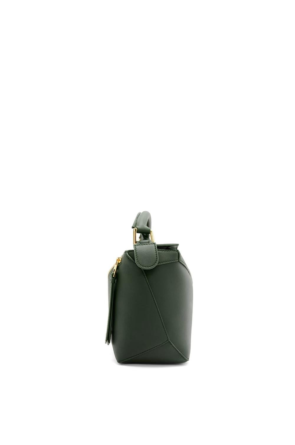 LOEWE Women Small Puzzle bag in classic calfskin Bottle Green A510P60X41-4360