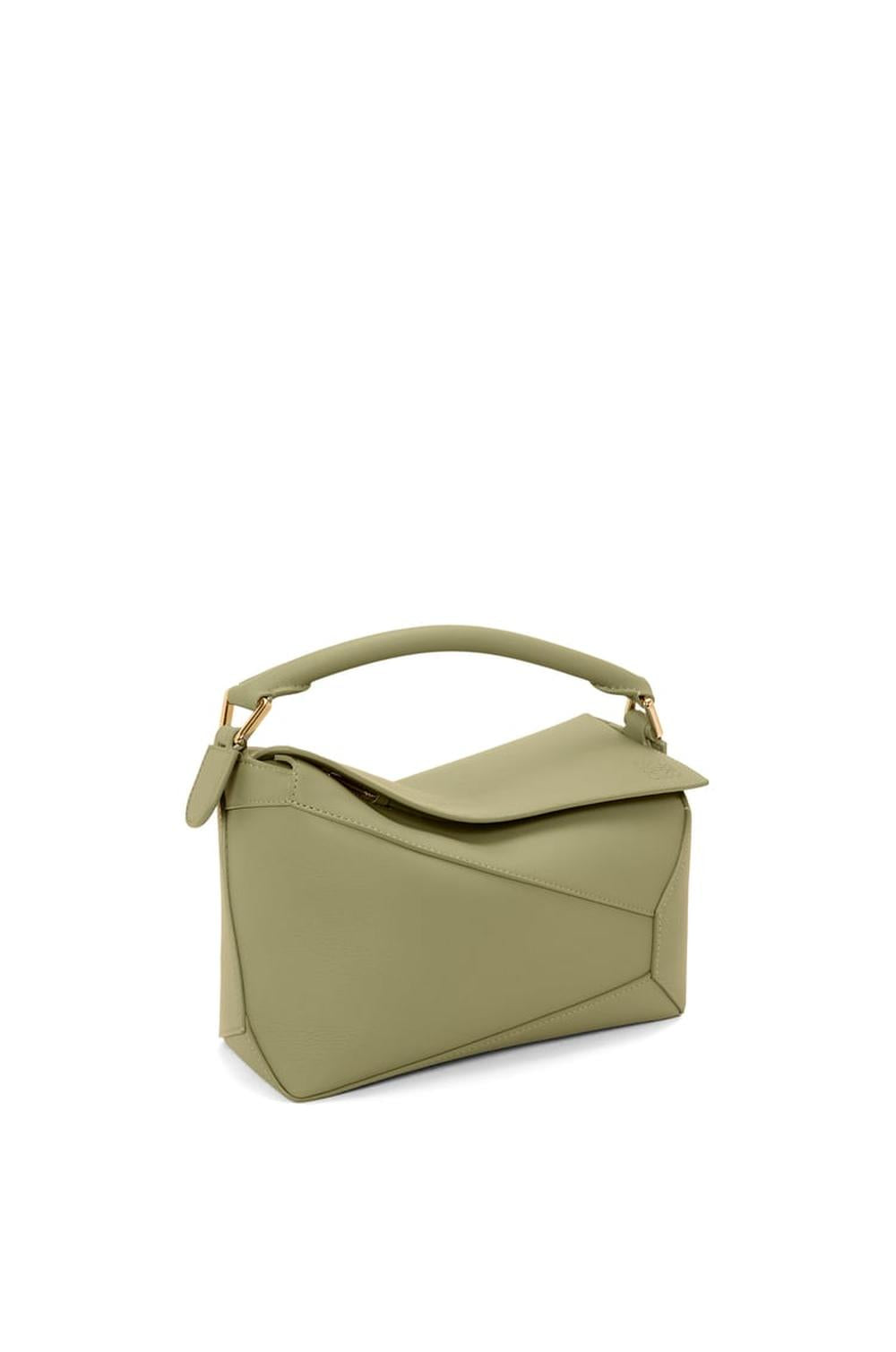 LOEWE Women Small Puzzle bag in classic calfskin Eucalyptus Green A510P60X41-4787