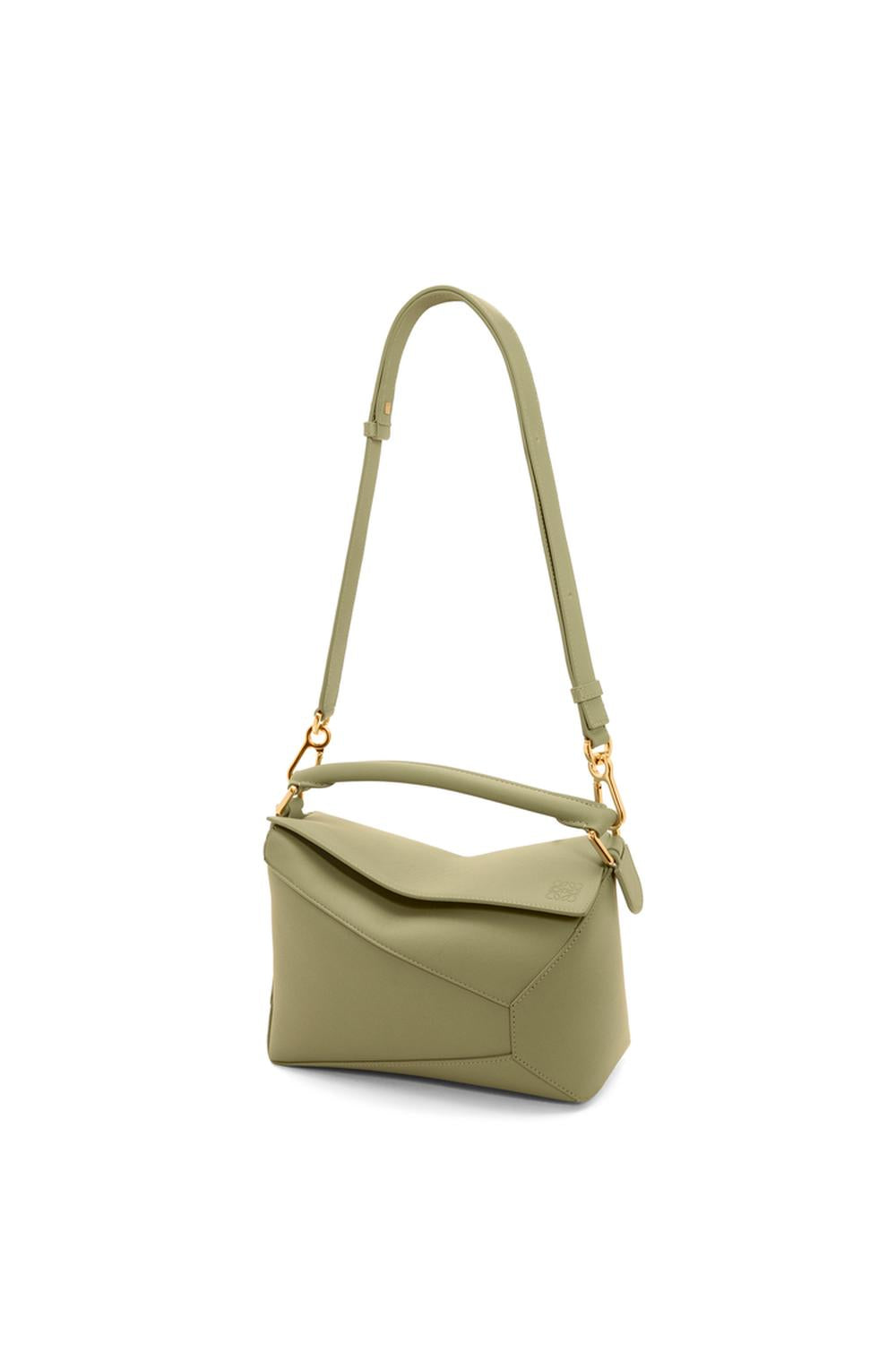 LOEWE Women Small Puzzle bag in classic calfskin Eucalyptus Green A510P60X41-4787