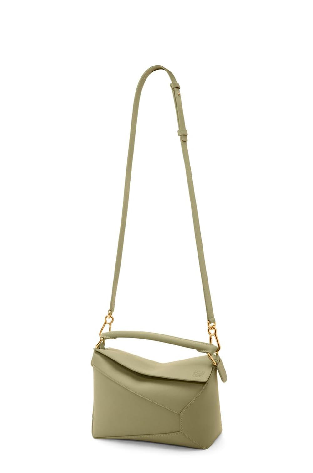 LOEWE Women Small Puzzle bag in classic calfskin Eucalyptus Green A510P60X41-4787