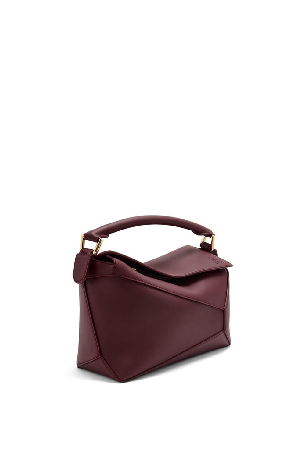 LOEWE Women Small Puzzle bag in classic calfskin Dark Burgundy A510P60X41-7240