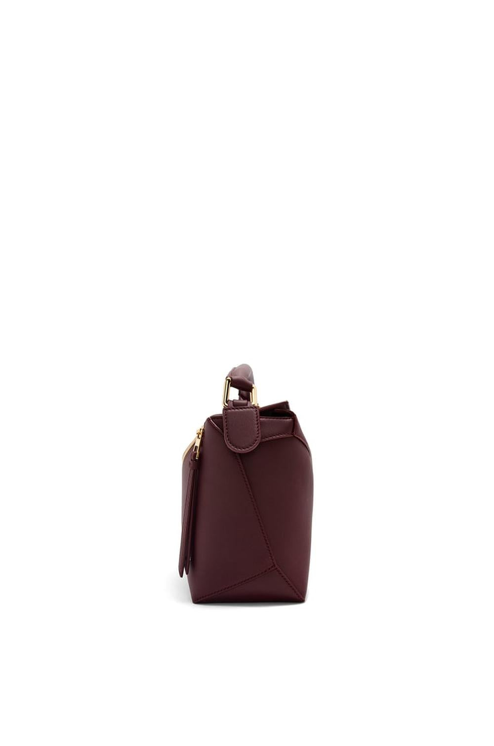 LOEWE Women Small Puzzle bag in classic calfskin Dark Burgundy A510P60X41-7240