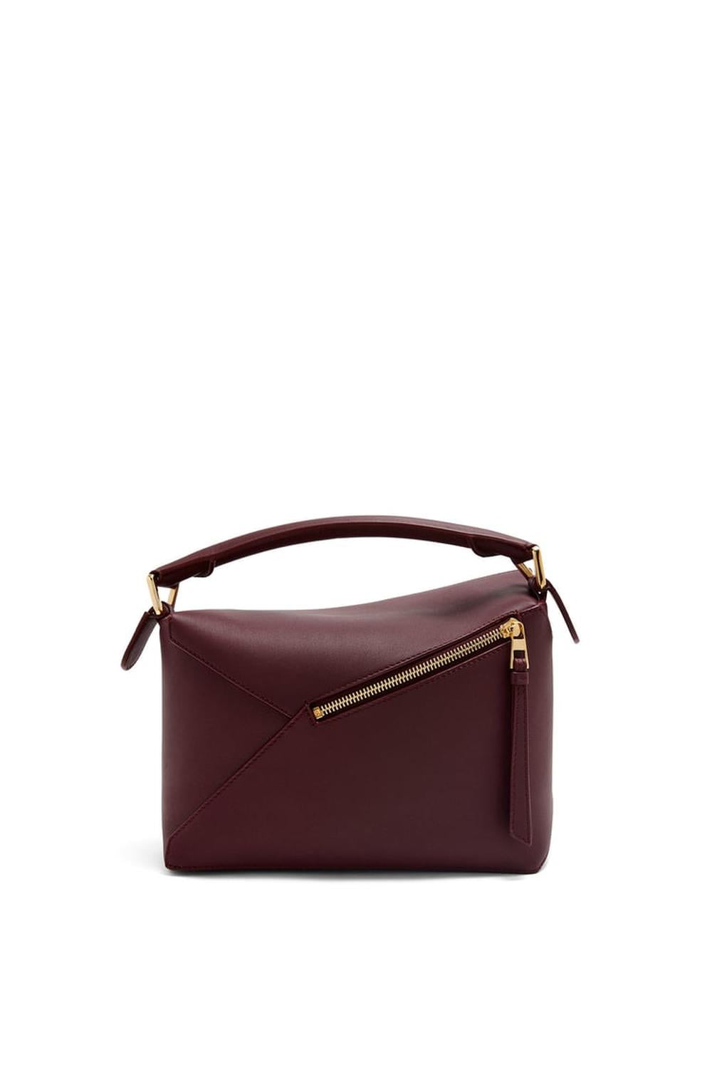 LOEWE Women Small Puzzle bag in classic calfskin Dark Burgundy A510P60X41-7240