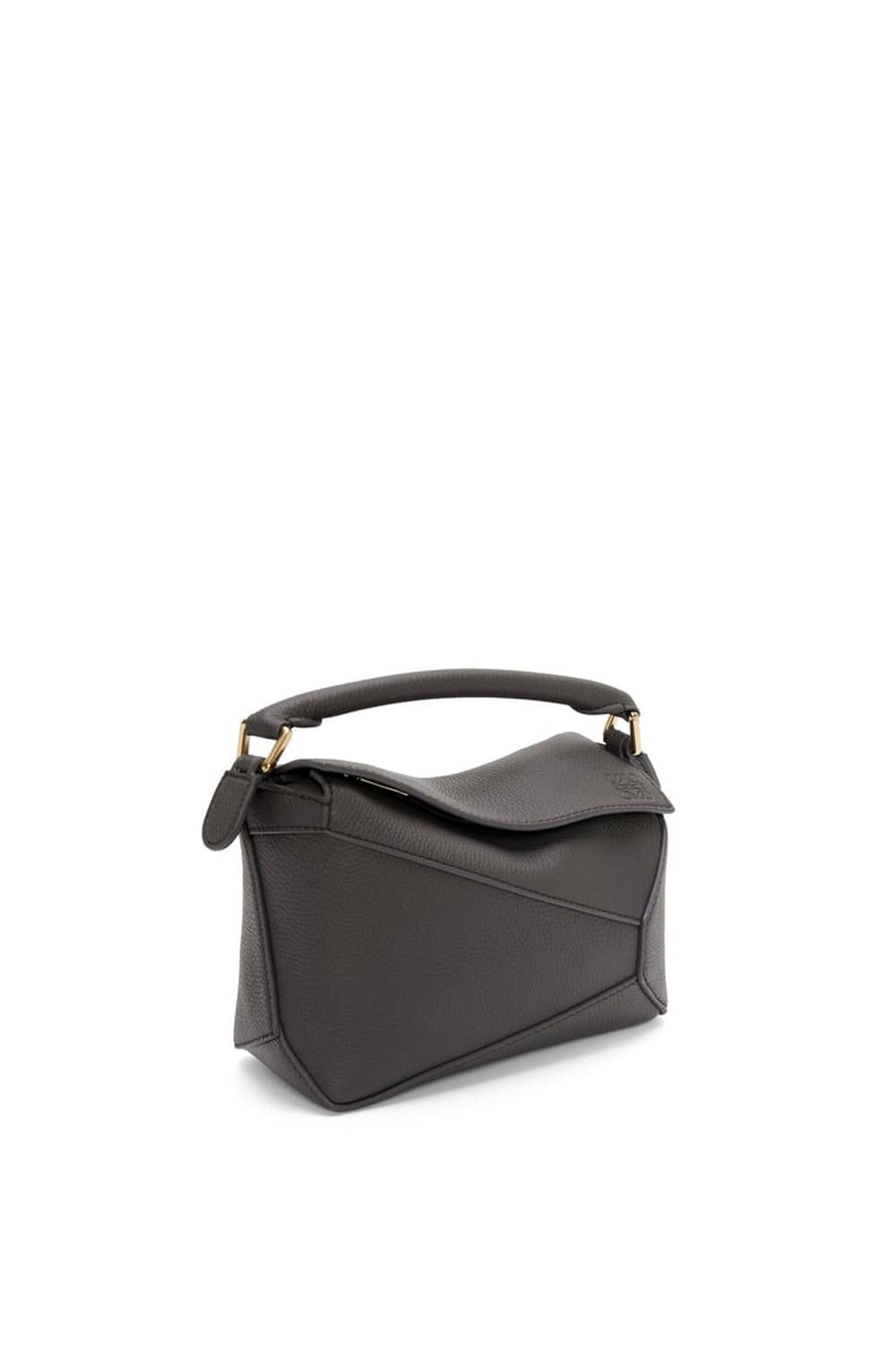 LOEWE Women Mini Puzzle bag in soft grained calfskin Dark Grey A510P88X16-1220