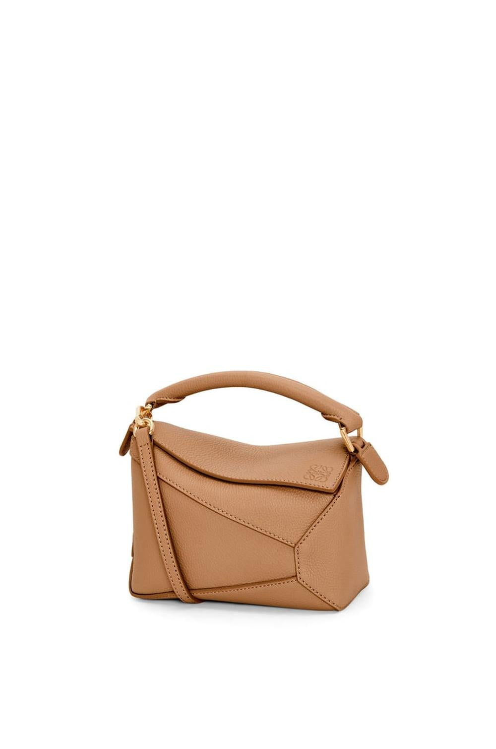 LOEWE Women Mini Puzzle bag in soft grained calfskin Toffee A510P88X16-5542