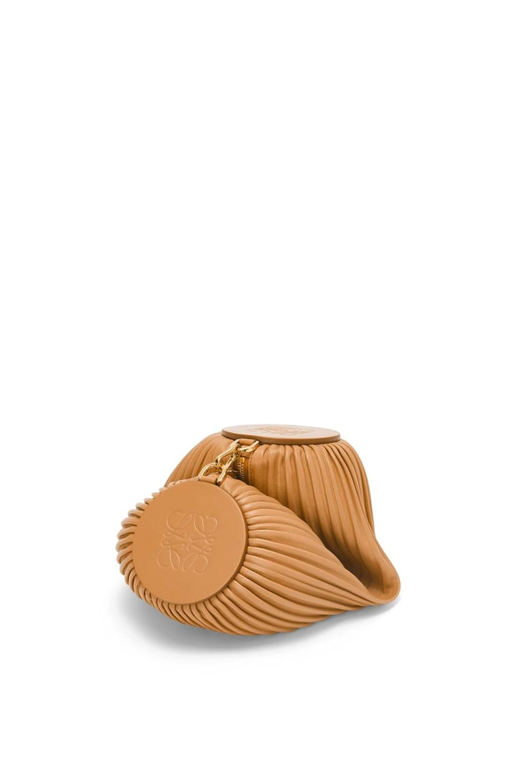 LOEWE Women Bracelet Pouch in pleated nappa lambskin Warm Desert A912P84X27-2586