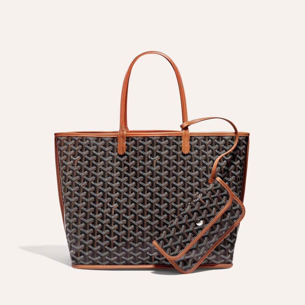 حقيبة GOYARD النسائية Anju PM باللون الأسود والبني ANJOUSPMLCG03TY01P