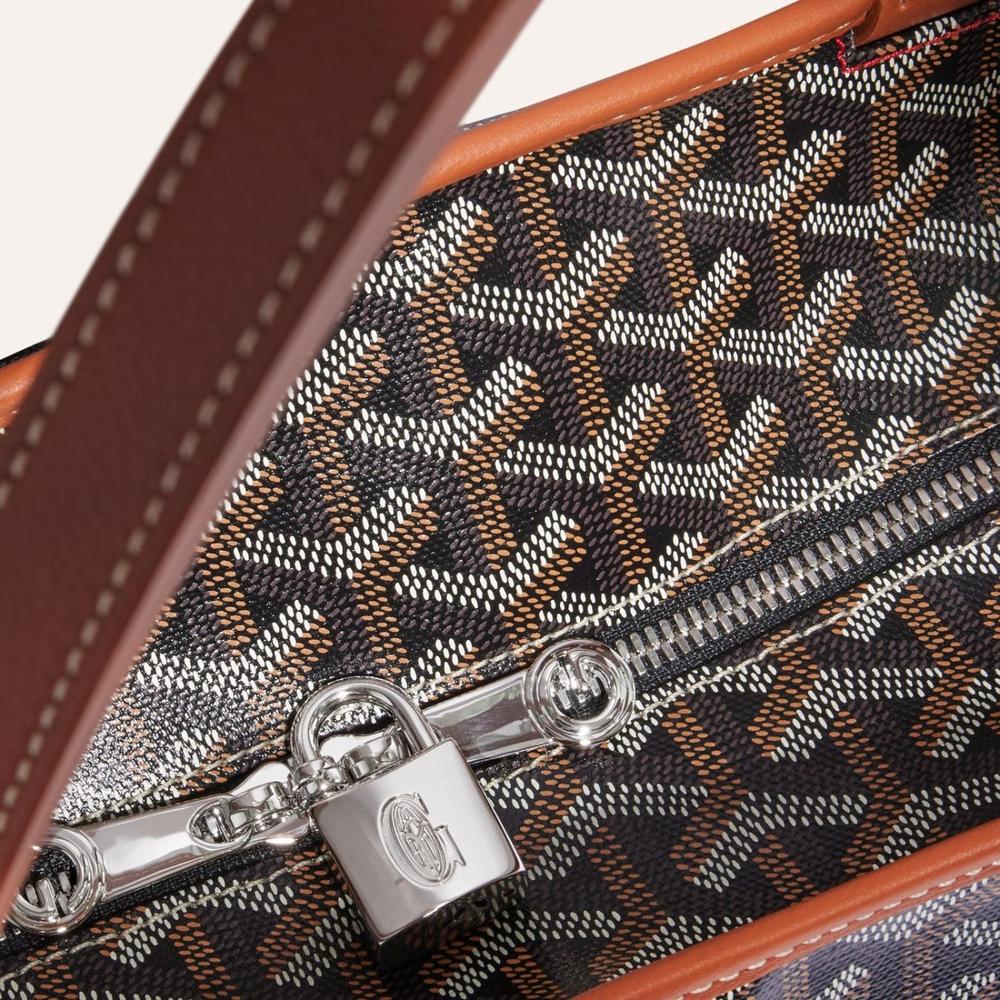 حقيبة GOYARD النسائية Artois GM باللون الأسود والبني ARTOISGMLTY01CL03P