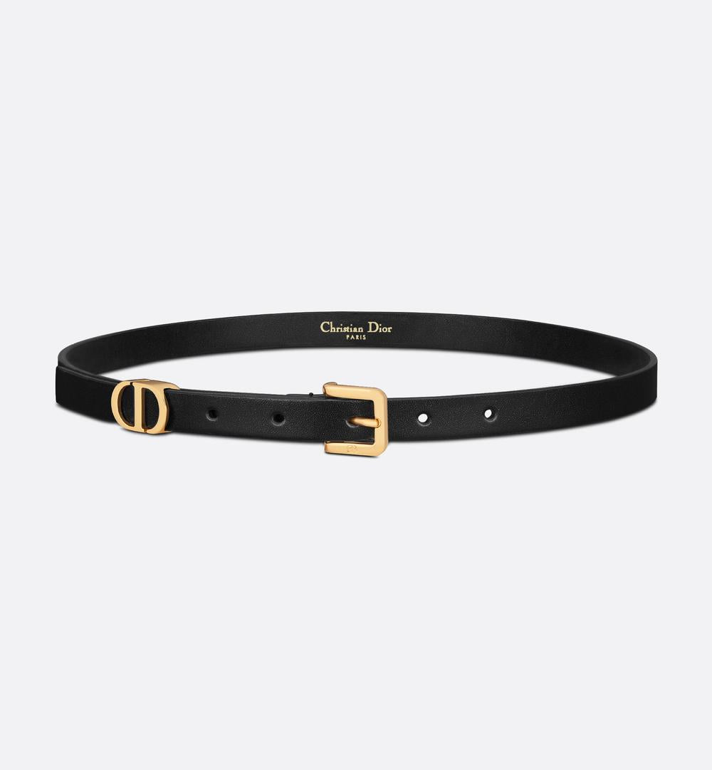 DIOR Women Belt 30 Montaigne Loop Ultra-soft black B0439UWGH_M900