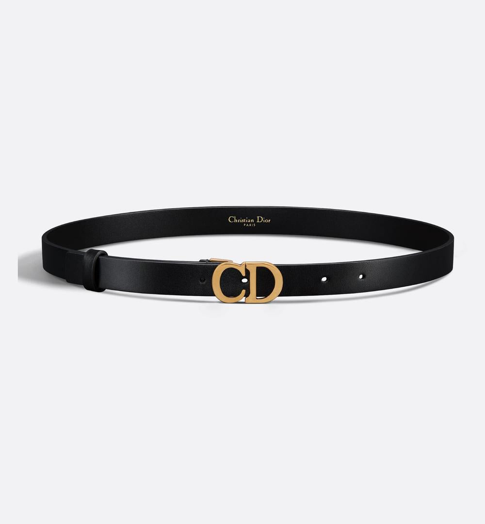 DIOR Women Saddle Belt Ultra-soft black B0445CWGH_M900