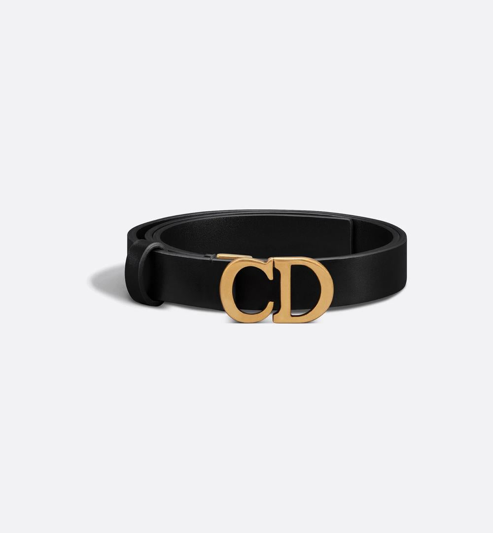 DIOR Women Saddle Belt Ultra-soft black B0445CWGH_M900