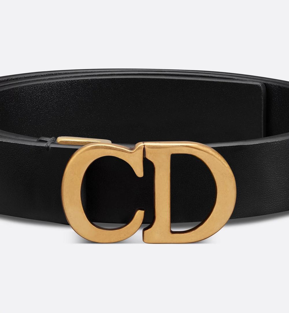 DIOR Women Saddle Belt Ultra-soft black B0445CWGH_M900