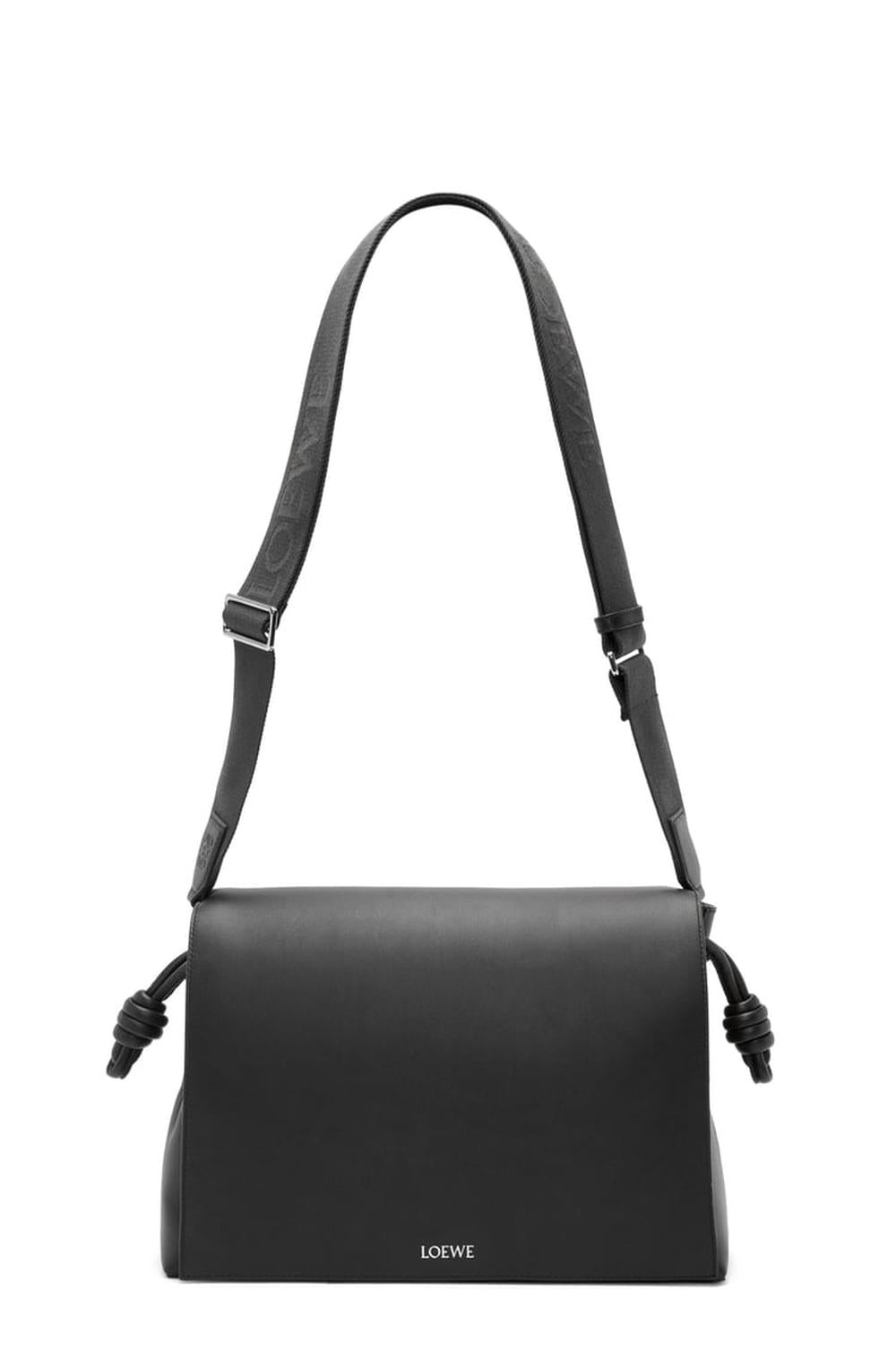 LOEWE Men Flamenco satchel in shiny supple calfskin Black B411FSAX04