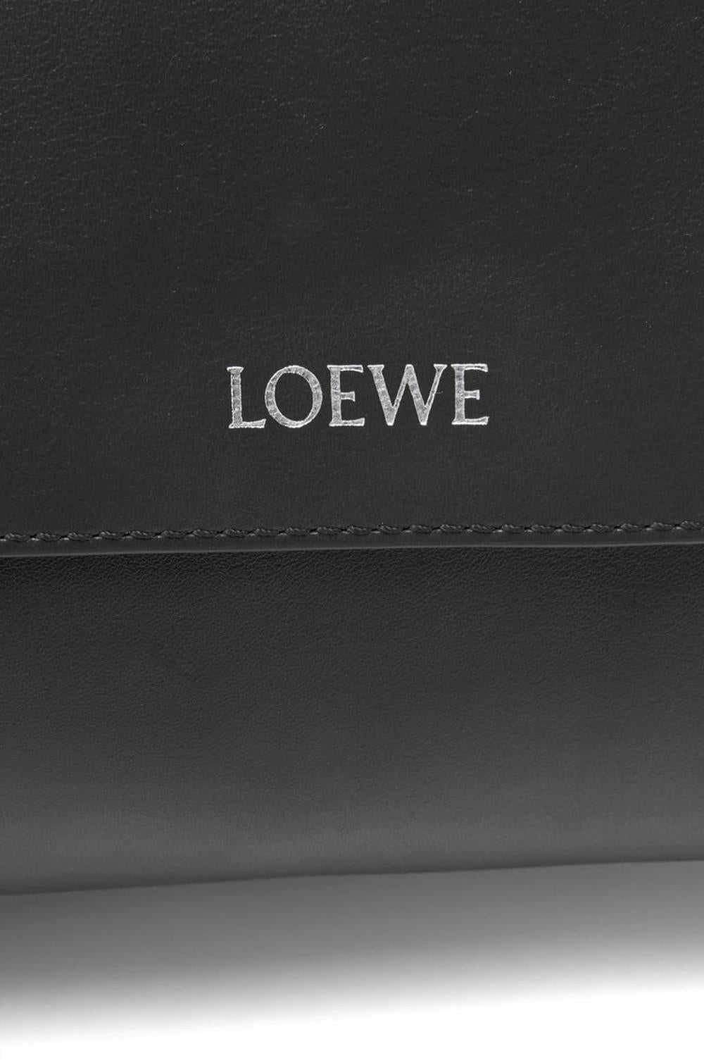 LOEWE Men Flamenco satchel in shiny supple calfskin Black B411FSAX04