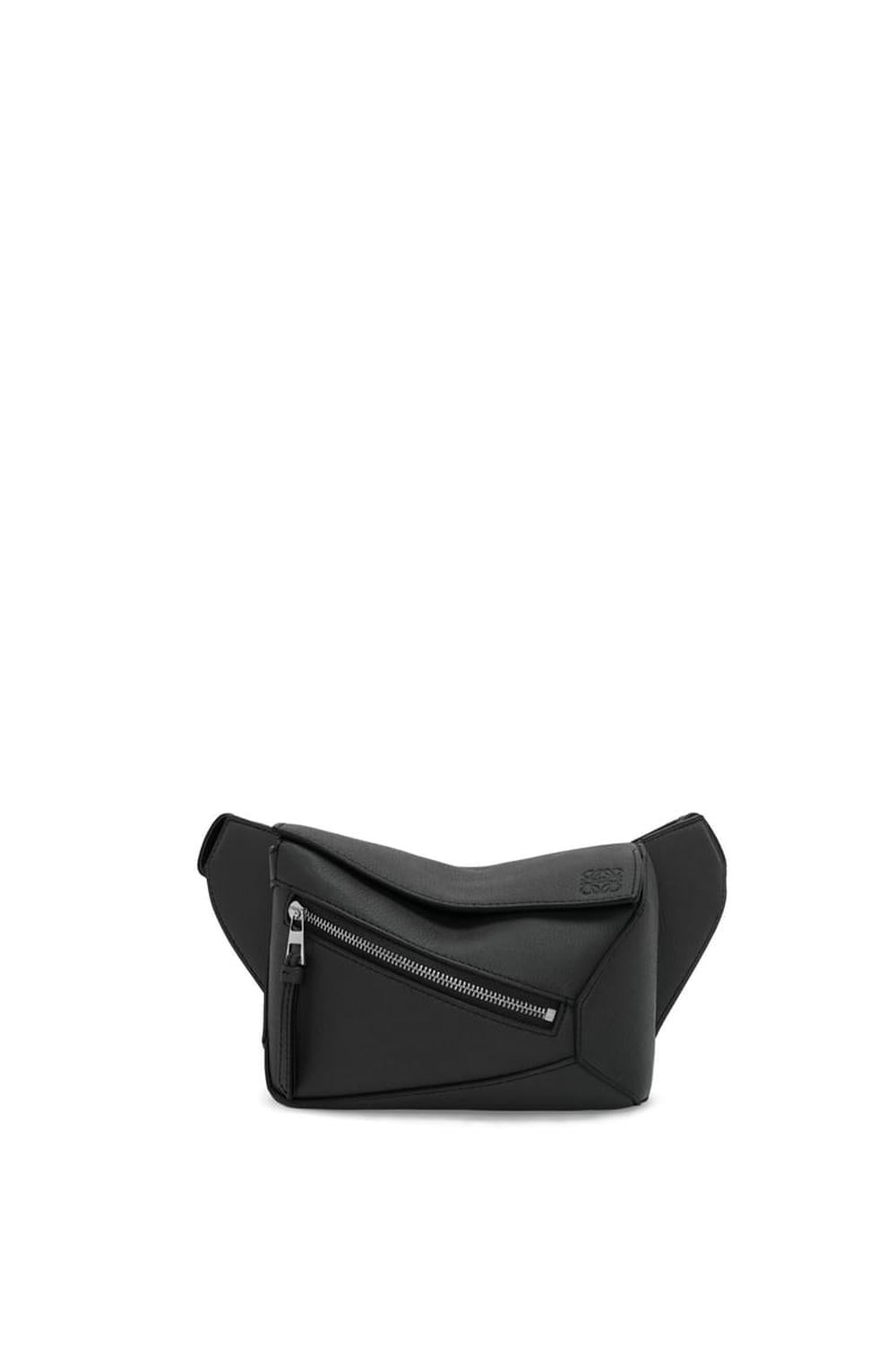 LOEWE Men Mini Puzzle bumbag in classic calfskin Black B510EB1X03