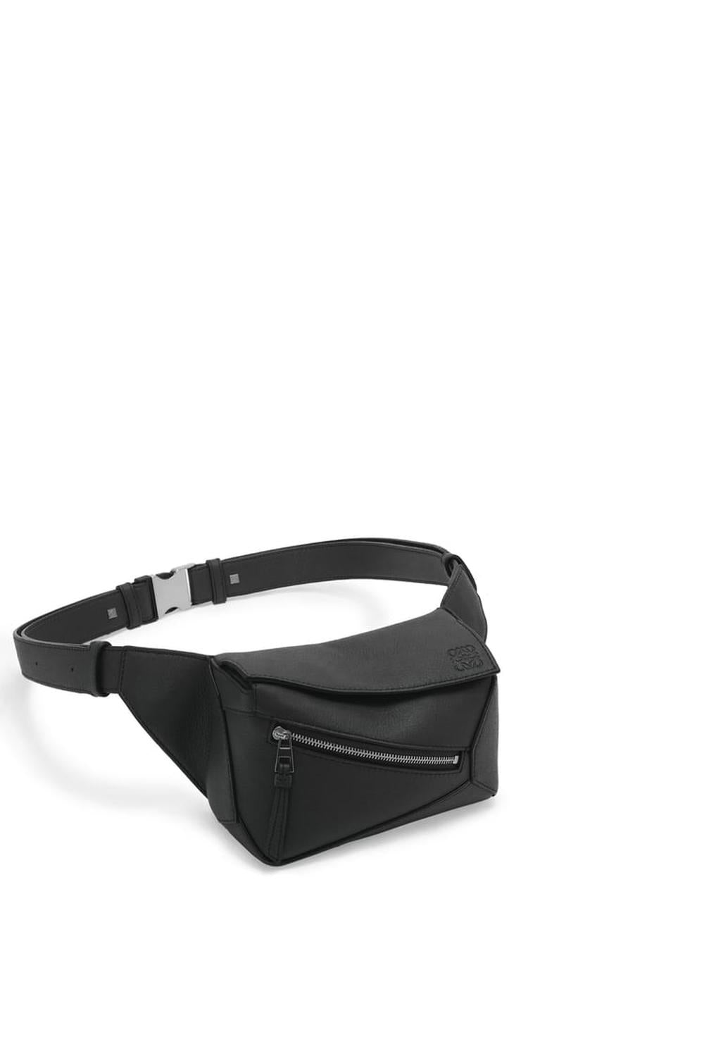 LOEWE Men Mini Puzzle bumbag in classic calfskin Black B510EB1X03