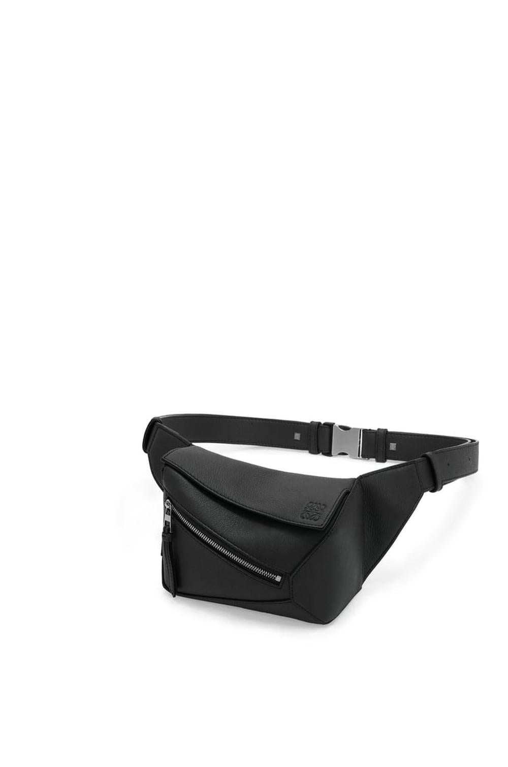 LOEWE Men Mini Puzzle bumbag in classic calfskin Black B510EB1X03