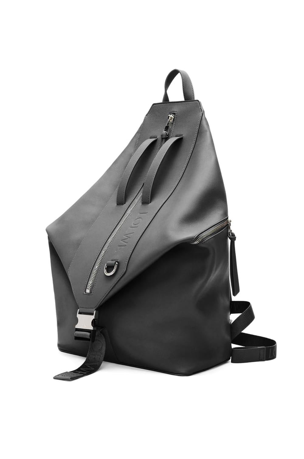 LOEWE Men Convertible backpack in classic calfskin Black B777W36X03