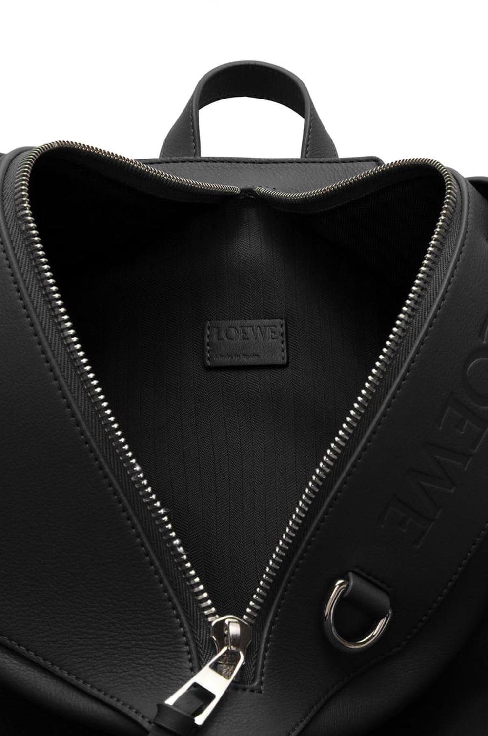 LOEWE Men Convertible backpack in classic calfskin Black B777W36X03