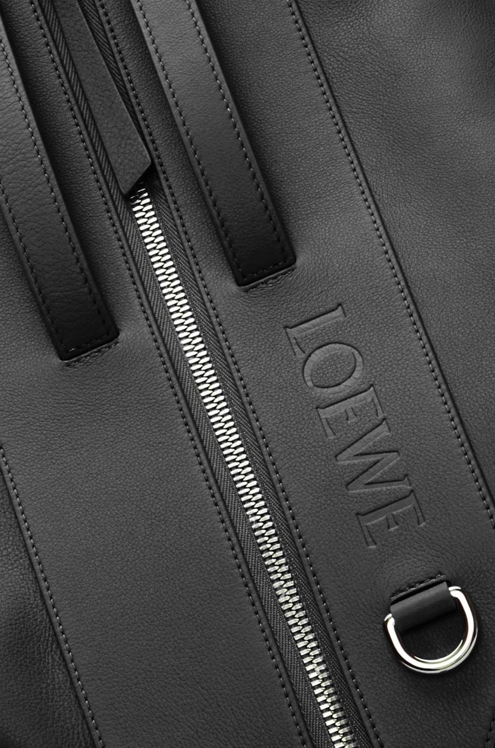 LOEWE Men Convertible backpack in classic calfskin Black B777W36X03