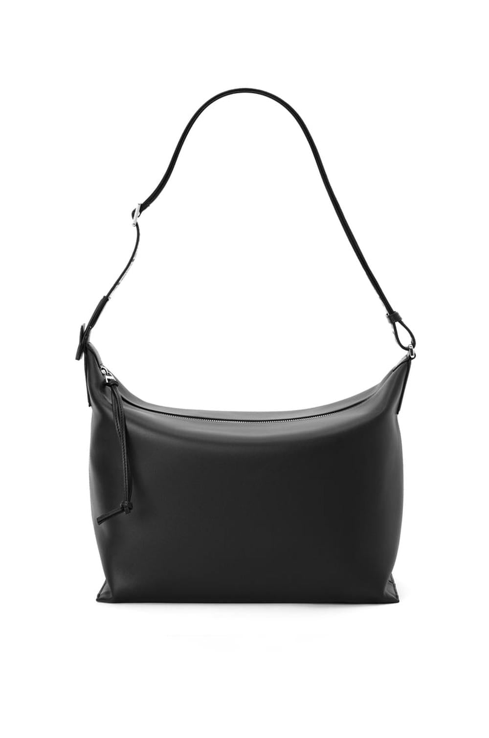 LOEWE Men Cubi crossbody bag in supple smooth calfskin and jacquard Black B906K70X13