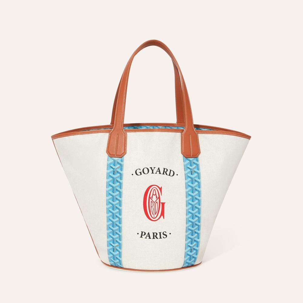 GOYARD Women Belharra Bag Turquoise & Tan BELHARMMLTY11CL03P