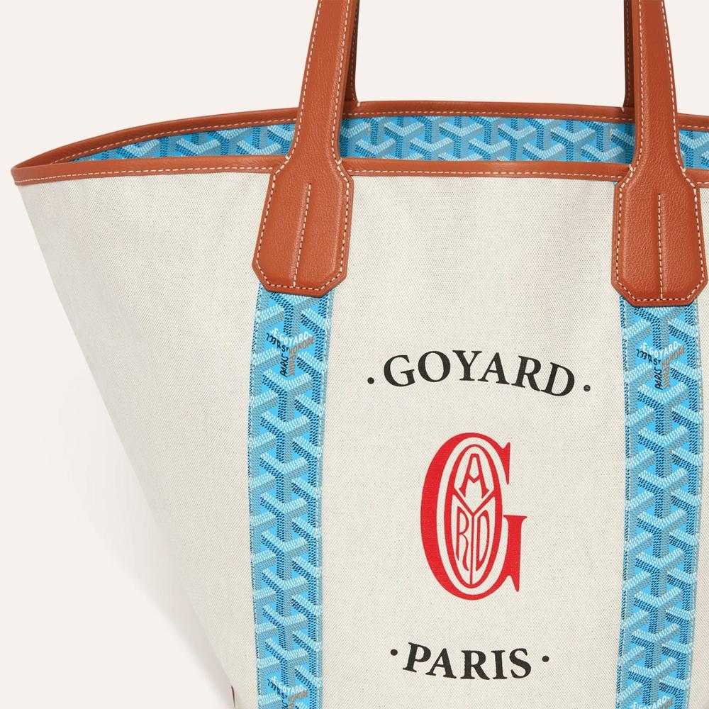 GOYARD Women Belharra Bag Turquoise & Tan BELHARMMLTY11CL03P