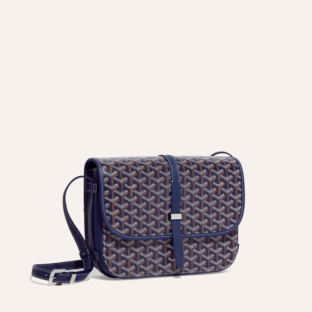 حقيبة GOYARD Belvedere النسائية MM باللون الأزرق الداكن BELVE3MMLTY12CG12P