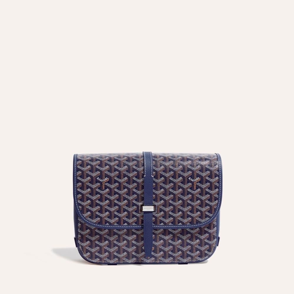 حقيبة GOYARD Belvedere النسائية MM باللون الأزرق الداكن BELVE3MMLTY12CG12P