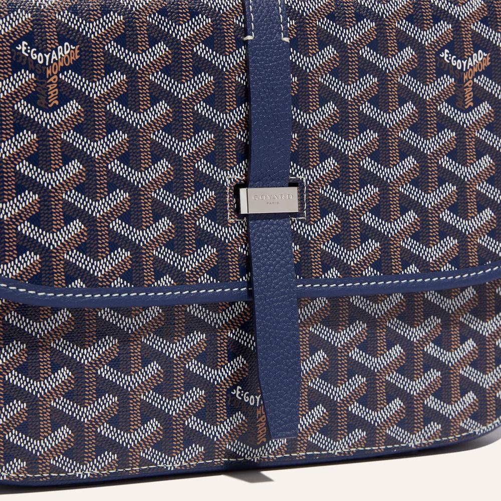 حقيبة GOYARD Belvedere النسائية MM باللون الأزرق الداكن BELVE3MMLTY12CG12P