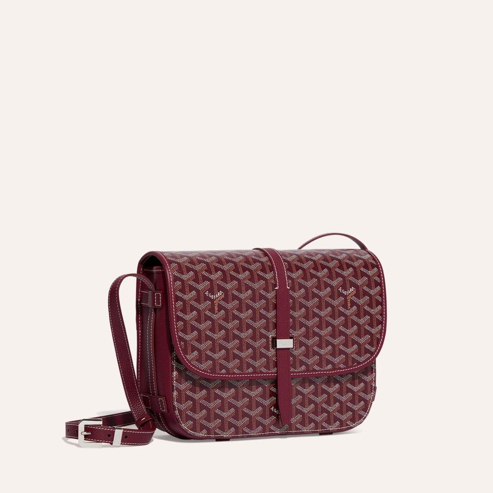 GOYARD Women Belvedere Bag MM Burgundy BELVE3MMLTY33CG33P