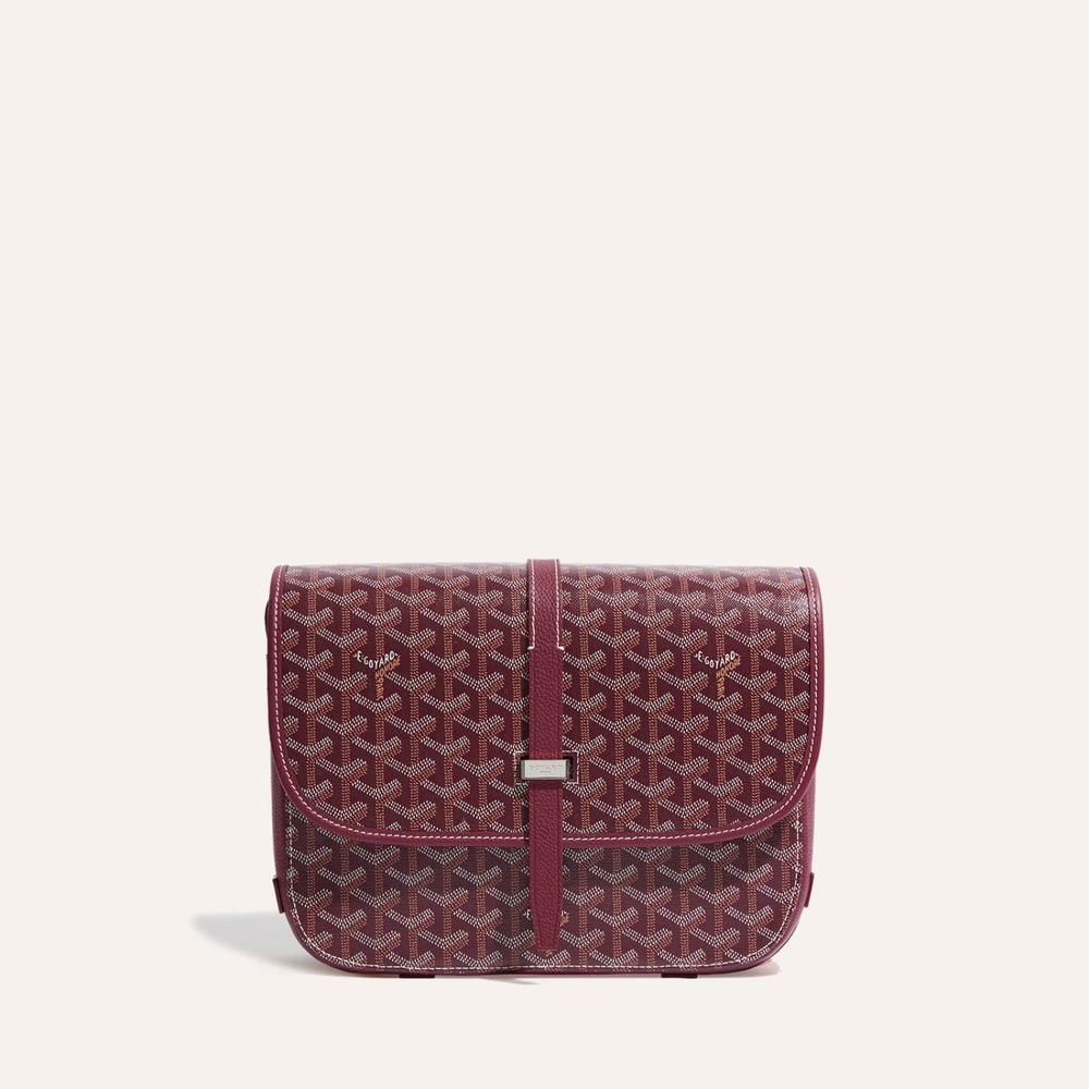 GOYARD Women Belvedere Bag MM Burgundy BELVE3MMLTY33CG33P