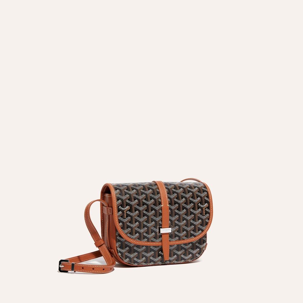 حقيبة GOYARD Belvedere النسائية PM باللون الأسود والبني BELVE3PMLTY01CG03P