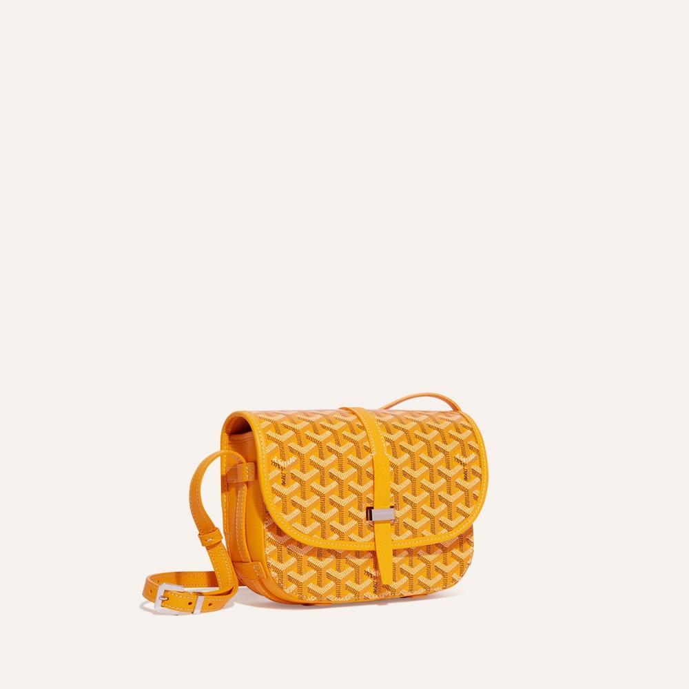 GOYARD Women Belvedere Bag PM Yellow BELVE3PMLTY08CG08P