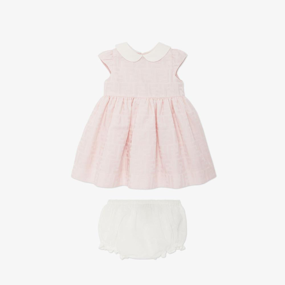 FENDI Kids Baby Dress Pink BFB515ARSYF0C11