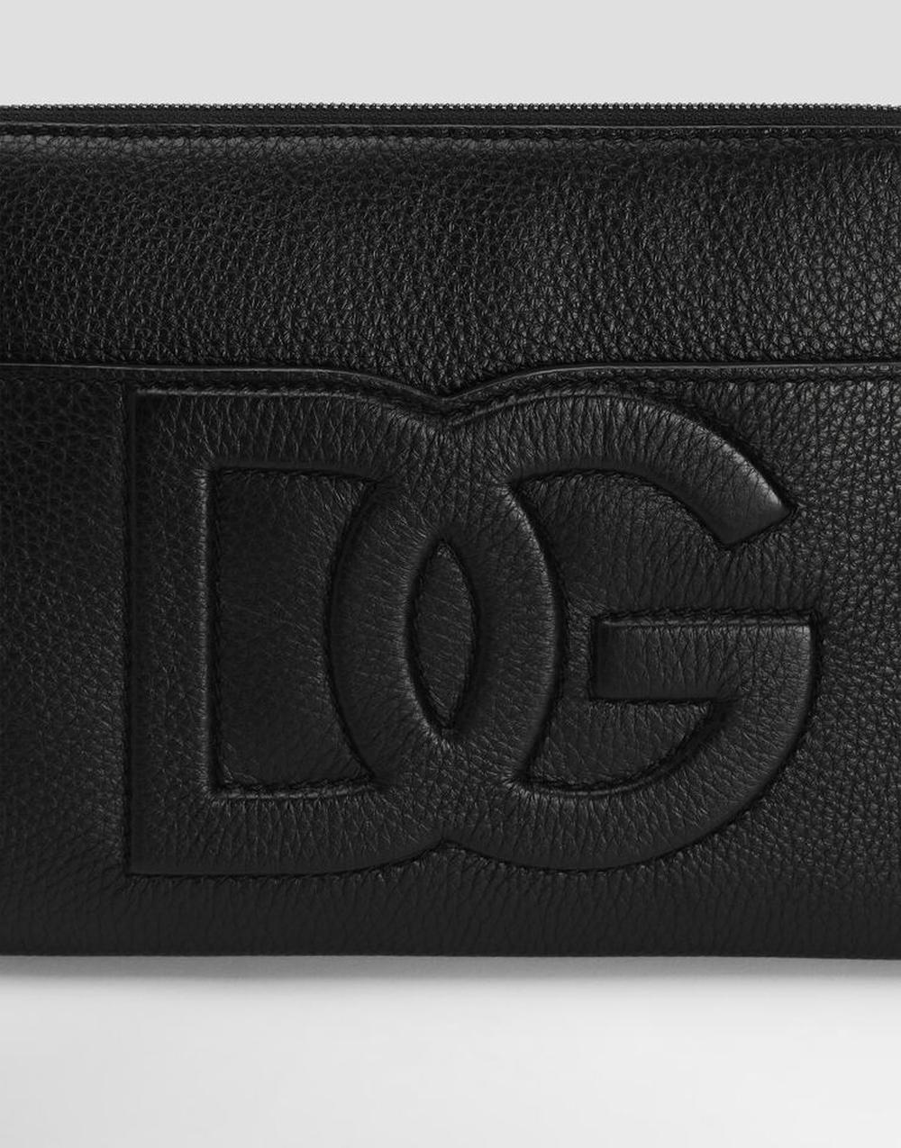 Dolce & Gabbana Men Medium deerskin pouch Black BM2338A803480999