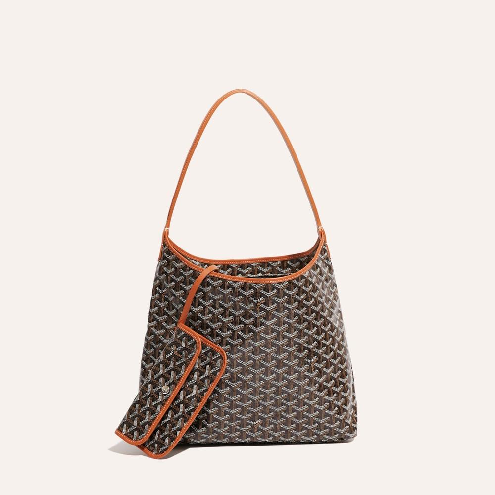 GOYARD Women Boheme Hobo Bag PM Black tan BOHEMEPMLTY01CL03P