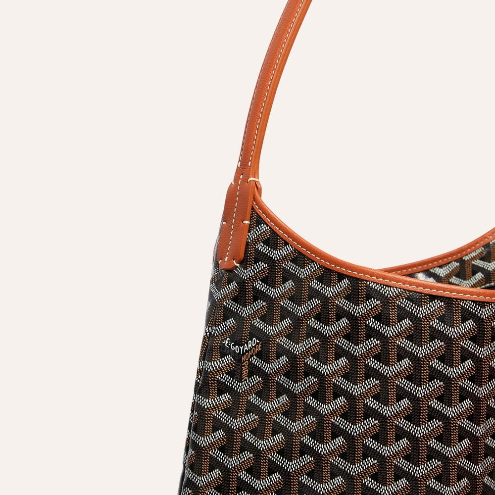 GOYARD Women Boheme Hobo Bag PM Black tan BOHEMEPMLTY01CL03P