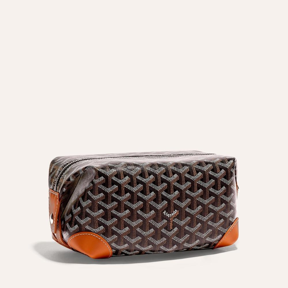 GOYARD Women Bowling 25 Clutch Black tan BOWLIN025TY01CL03P