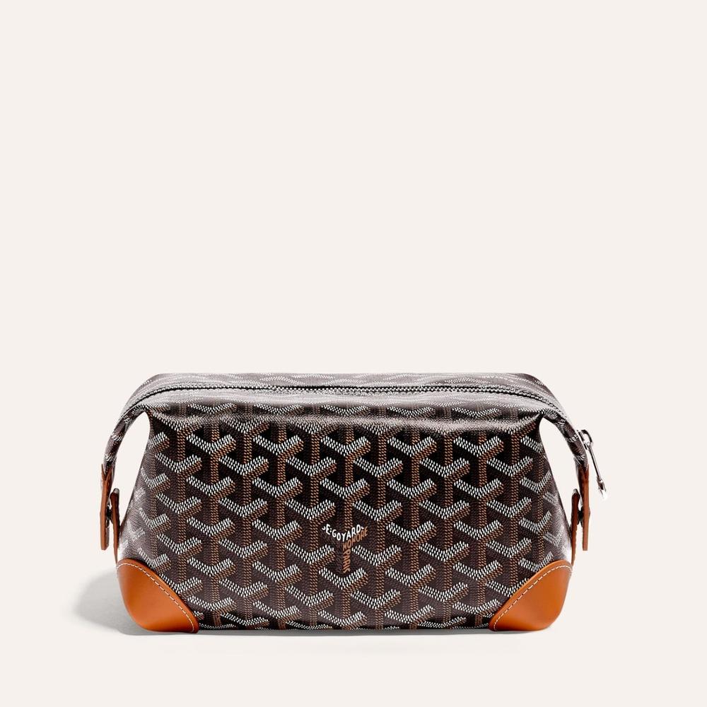 GOYARD Women Bowling 25 Clutch Black tan BOWLIN025TY01CL03P