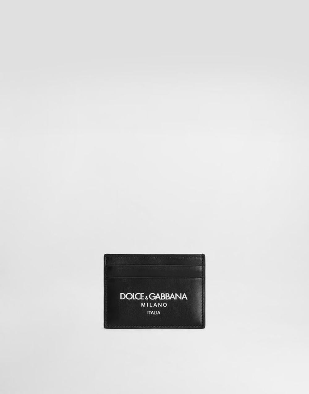 Dolce & Gabbana Men Calfskin card holder with logo Multicolor BP0330AN244HNII7