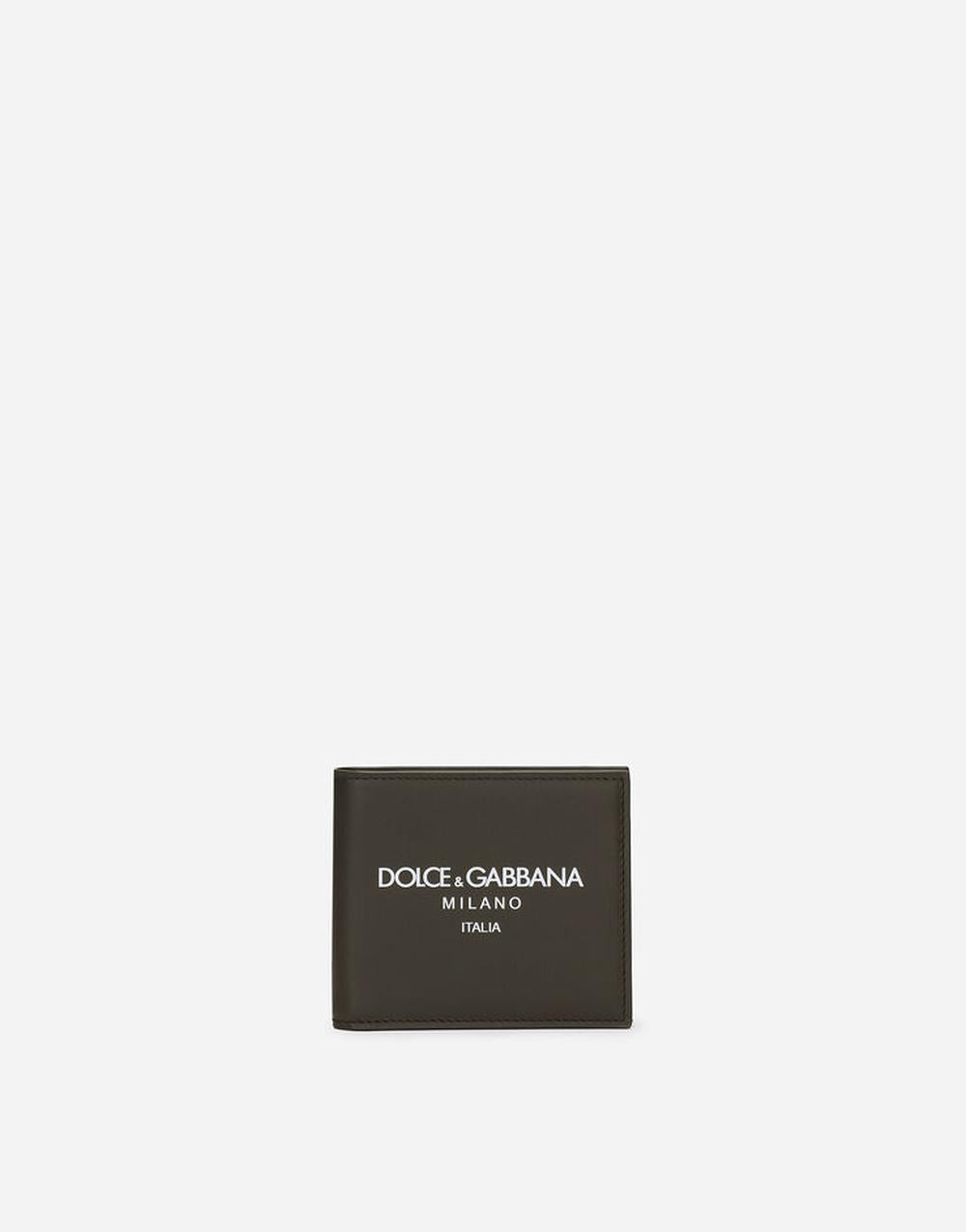 Dolce & Gabbana Men Calfskin bifold wallet Green BP1321AN244HXII7