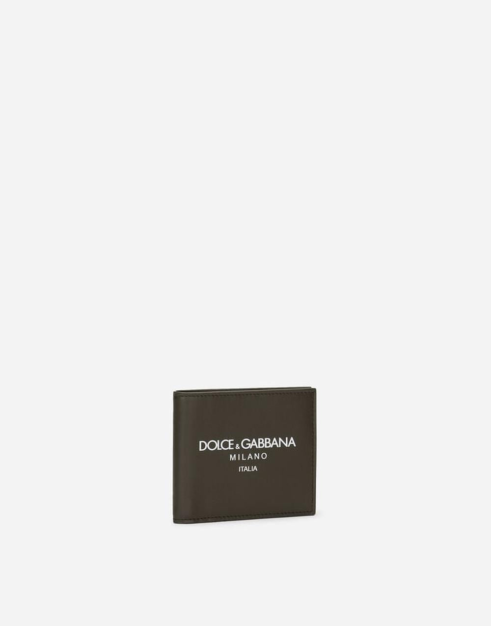 Dolce & Gabbana Men Calfskin bifold wallet Green BP1321AN244HXII7