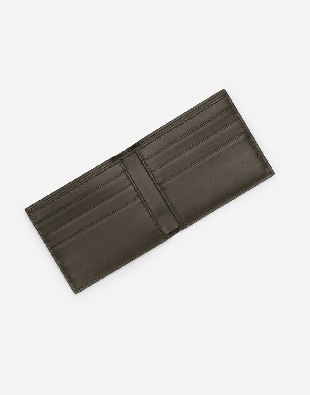 Dolce & Gabbana Men Calfskin bifold wallet Green BP1321AN244HXII7