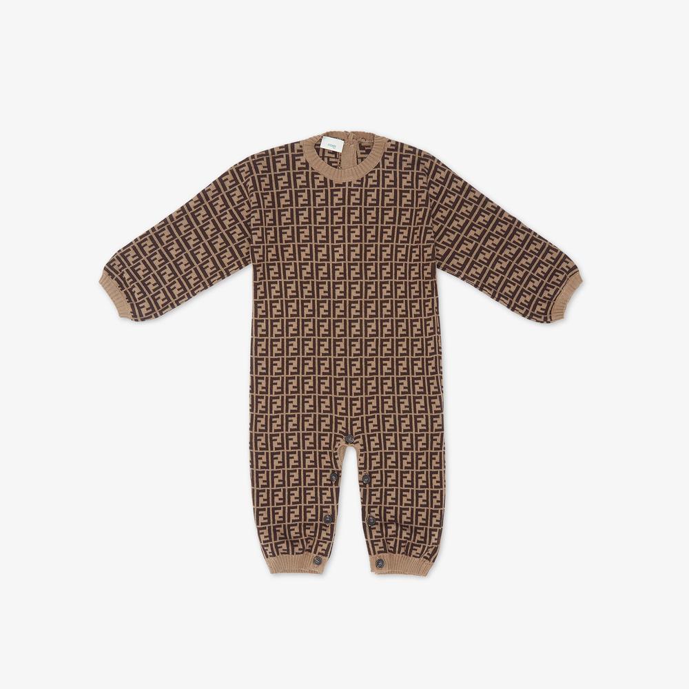 FENDI Kids Playsuit tobacco BUL048A3TEF0LMJ