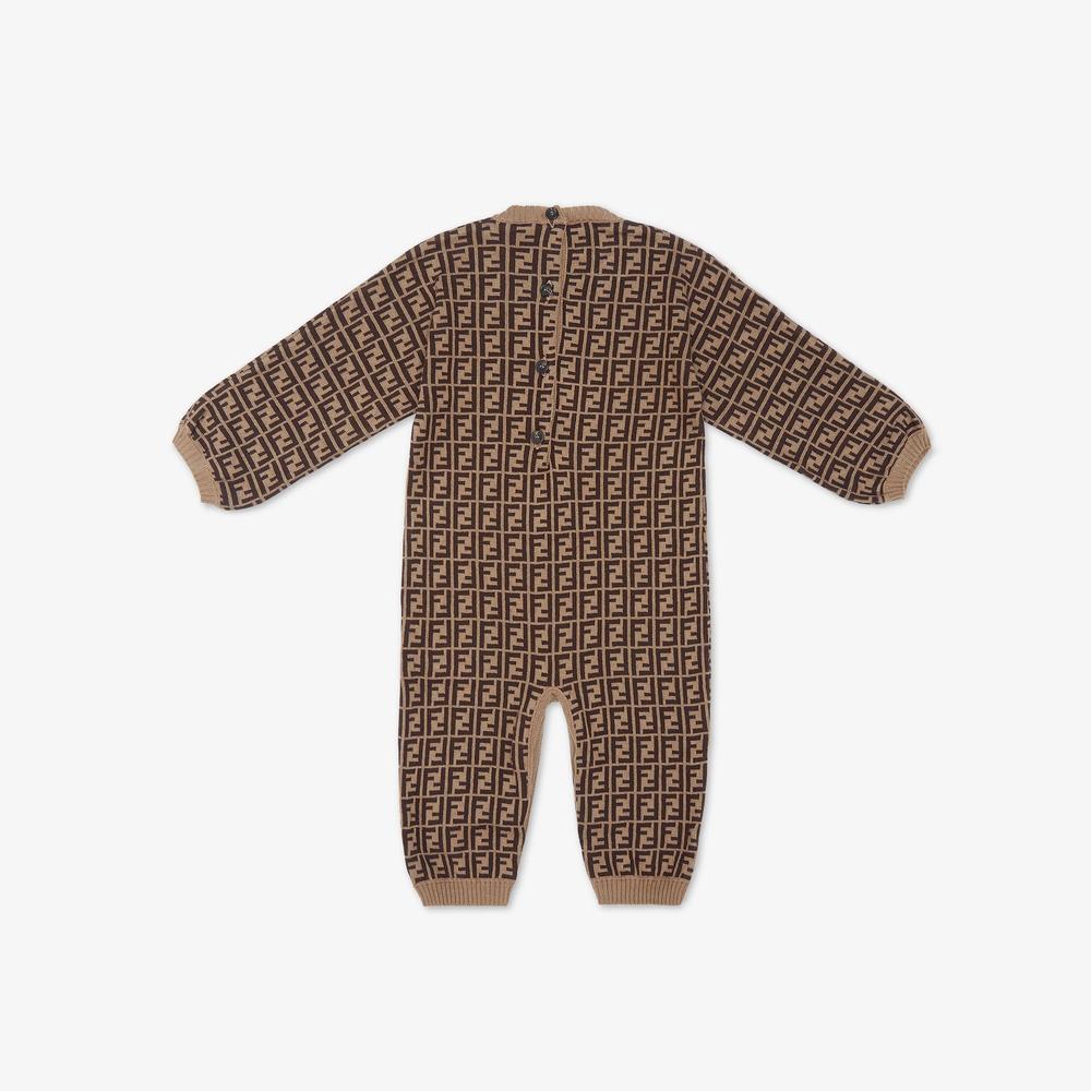 FENDI Kids Playsuit tobacco BUL048A3TEF0LMJ