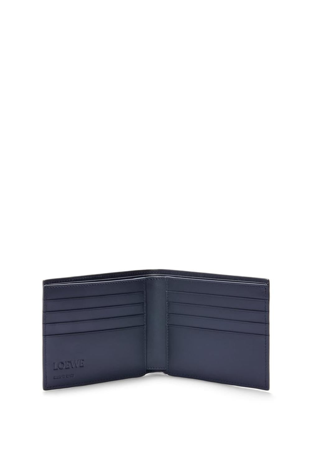 LOEWE Men Puzzle bifold wallet in classic calfskin Sand/Tropical Green C510302X17