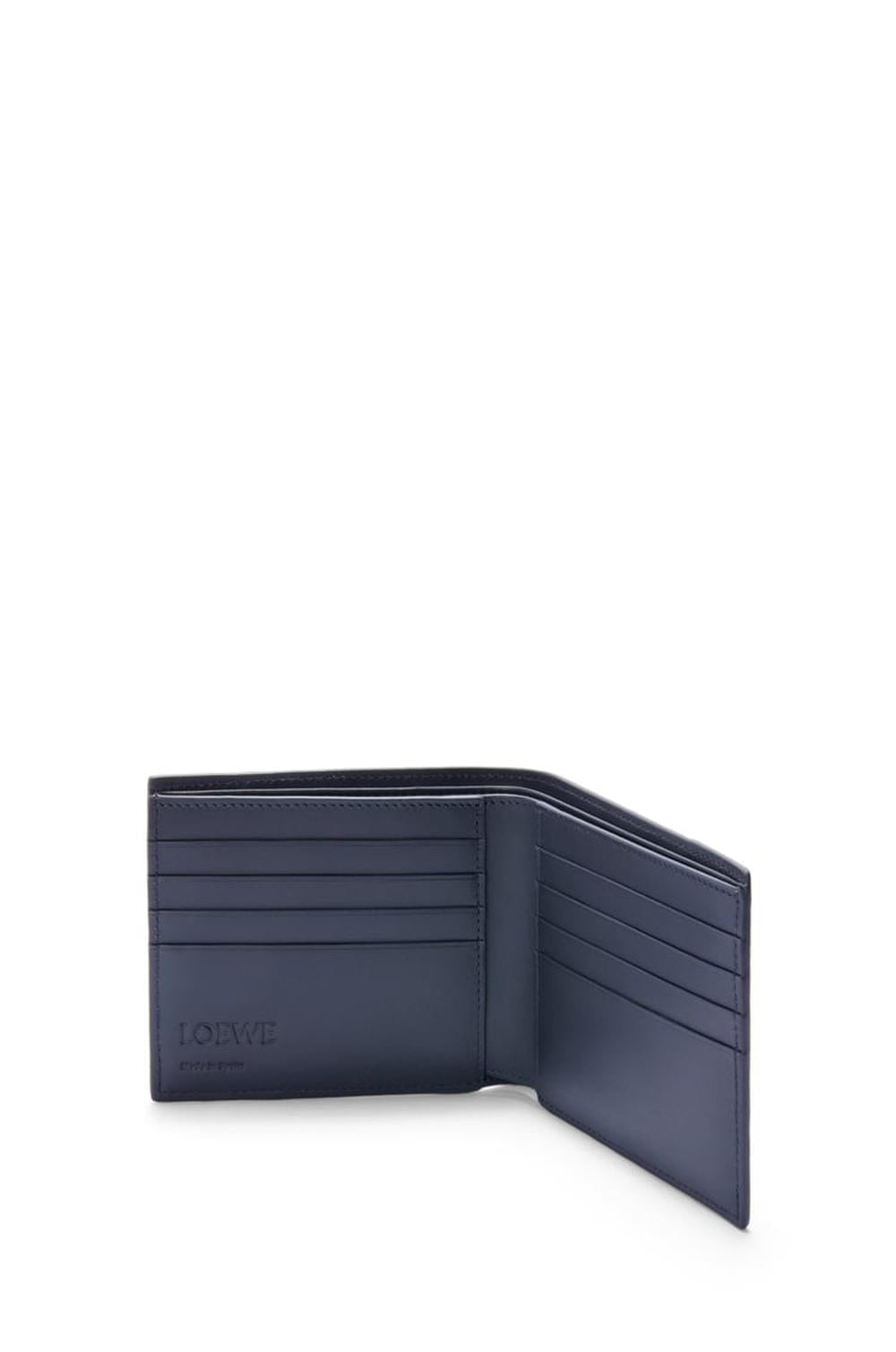 LOEWE Men Puzzle bifold wallet in classic calfskin Sand/Tropical Green C510302X17