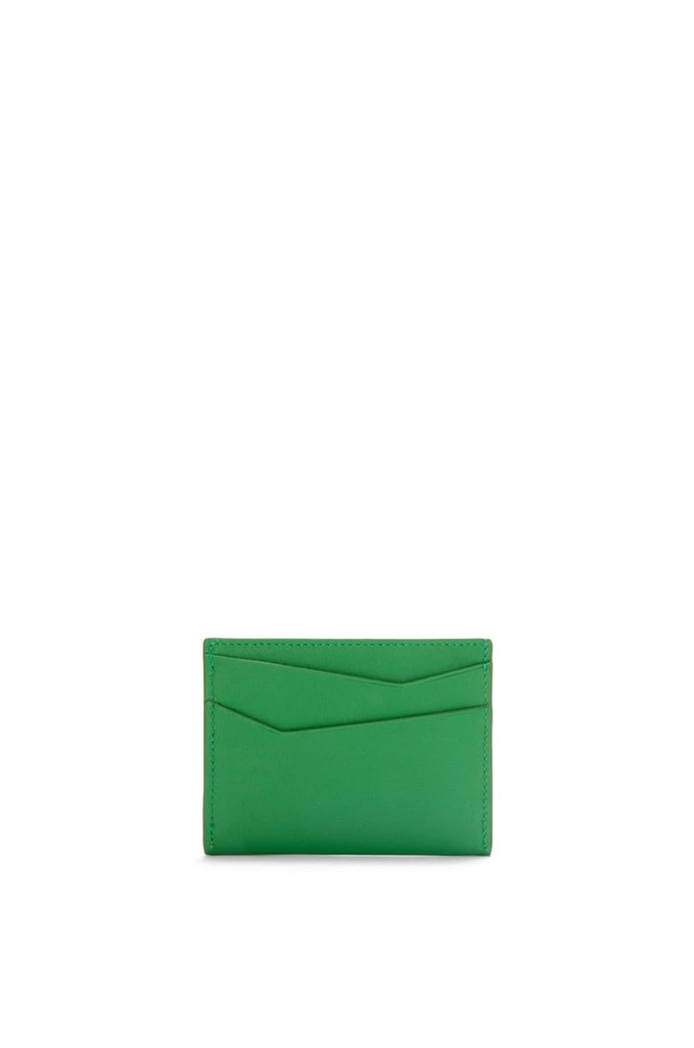 LOEWE Men Puzzle plain cardholder in classic calfskin Tropical Green C510Q77X02